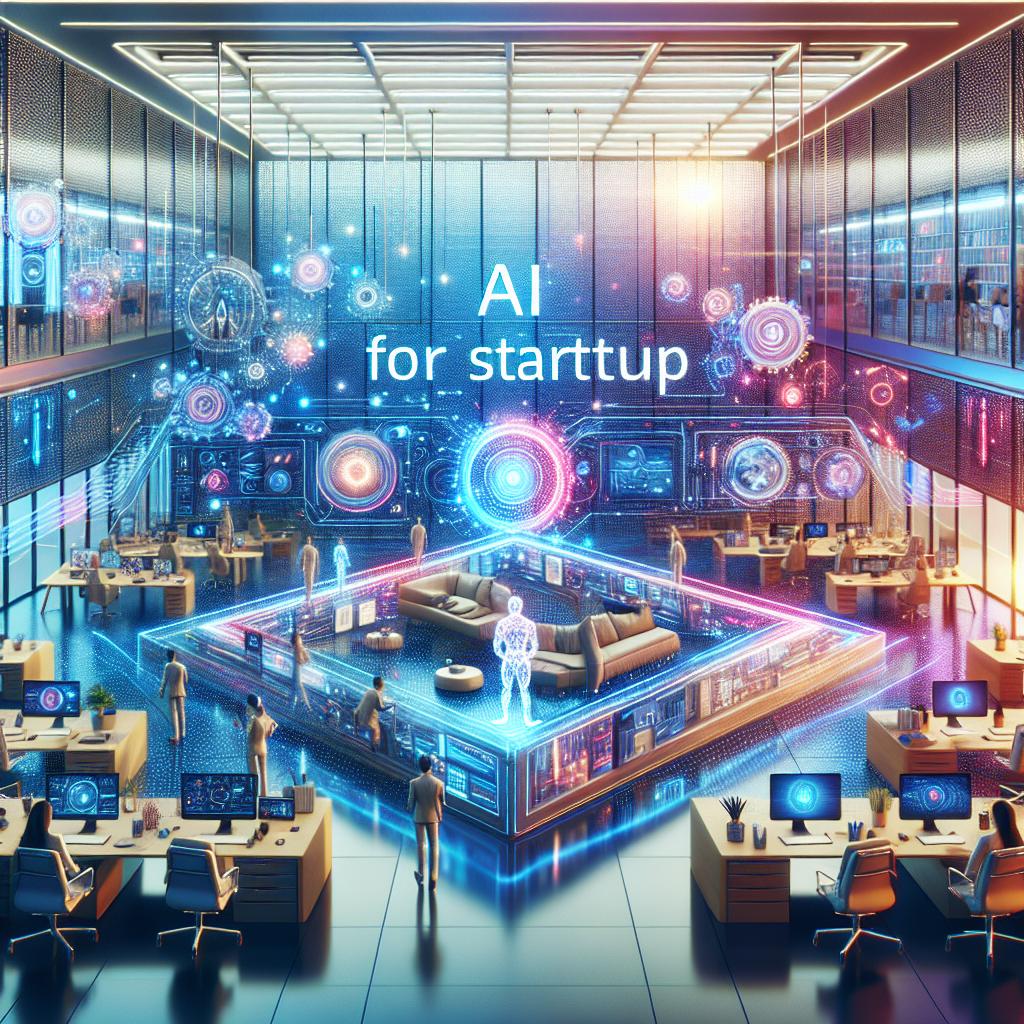 Futuristic office with AI integration showcasing business opportunity evaluation.